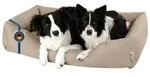 BedDog Tierbett Hundebett ZARA mit Rand, Bezug abnehmbar beige|gelb 80 cm x 115...