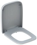 GEBERIT WC-Sitz Renova Plan, Eckig mit Absenkautomatik und QuickRelease - Wei&szlig;