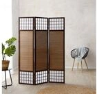 Homestyle4u Paravent Raumteiler Indoor Holz Braun Spanische Wand Sichtschutz...