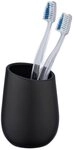 WENKO Zahnputzbecher WENKO Zahnputzbecher BADI BHT 8x11x8 cm schwarz