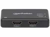 MANHATTAN 4K 2-Port HDMI-Splitter 4K@30Hz Stromversorgung HDMI-Adapter