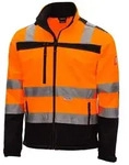 Nitras Arbeitsjacke Warnschutz Softshelljacke "MOTION TEX VIZ" schwarz M