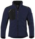 Qualitex Workwear Arbeitsjacke w&auml;rmende (melange) Strickfleece-&Uuml;bergangsjacke -