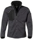 Qualitex Workwear Arbeitsjacke w&auml;rmende (melange) Strickfleece-&Uuml;bergangsjacke -
