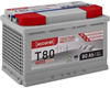 accurat AGM Batterie 12V 80Ah für Wohnmobil, Wohnwagen, Camper, Camping, Solar