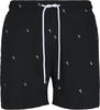 URBAN CLASSICS Badeshorts Urban Classics Herren Embroidery Swim Shorts, schwarz