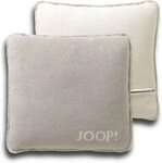 JOOP! Dekokissen JOOP! Uni-Doubleface Kissenh&uuml;lle Feder-Ecru 50 x 50cm