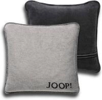 JOOP! Dekokissen JOOP! Uni-Doubleface Kissenh&uuml;lle Ash-Anthrazit 50 x 50cm