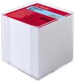 Herlitz Notizblock herlitz 10410801 Zettelbox, Kunststoff, 90 x 90 mm, glasklar