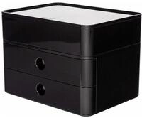 HAN Organizer Schubladenbox Smart Box plus ALLISON schwarz DIN A5 mit 3...