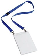 DURABLE Hinweisschild 10 Namensschilder EVENT mit Textilband A6 - blau, Mit