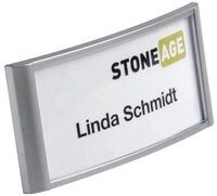 DURABLE Hinweisschild DURABLE Classic Namensschild Magnet 65x30mm alu - 10...