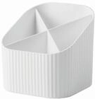 HAN Aufbewahrungsbox Re-X-LOOP wei&szlig; 100% Recyclingmaterial 4 F&auml;cher 11,1 x 12,1 x