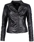 Kurzjacke MAZE "Lederjacke Sally", Damen, Gr. L, schwarz, Obermaterial: 100%