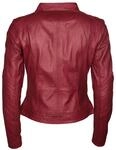 Lederjacke MAZE "Lederjacke Marcie", Damen, Gr. M, rot, Obermaterial: 100% Lammleder