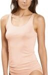 Sporttop MEY "SERIE EMOTION", Damen, Gr. 46, beige (cream tan), Feinripp,