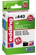 edding Druckerband Tintenpatrone 18-440 wie HP 301XL Seiten farbig schwarz...