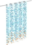 Eisl Duschvorhang Mosaik GRAU Breite 180 cm, waschbarer Antischimmel Vorhang (H&ouml;he