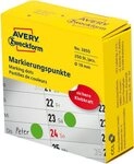 Avery Zweckform Etiketten Markierungspunkte auf Rolle 19mm gr&uuml;n VE=250 Etiketten