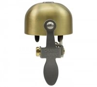Crane Bell Co Fahrradklingel E-NE matt messing, &Oslash; Klemmung: 22.2mm bis 31.8mm