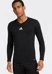 Langarmshirt ADIDAS PERFORMANCE "TEAM BASE LONGSLEEVE", Herren, Gr. S, schwarz,