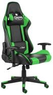 vidaXL Gaming-Stuhl Gaming-Stuhl Drehbar Gr&uuml;n PVC (1 St)