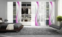 HOME WOHNIDEEN Schiebegardine CARLISLE (1 St), Klettband, blickdicht, HxB: 245x60,