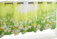 Delindo Lifestyle Scheibengardine Margeriten (1 St), Stangendurchzug,...