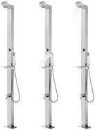 vidaXL Gartendusche, Bodendusche 220 cm Edelstahl