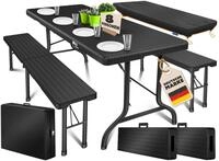KESSER Bierzeltgarnitur, klappbar Festzeltgarnitur 3-teiliges Set mit Biertisch & 2x