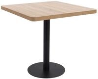 vidaXL Esstisch Bistrotisch Hellbraun 80x80 cm MDF (1-St)