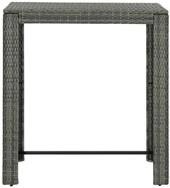 vidaXL Gartentisch, Garten-Bartisch Grau 100x60,5x110,5 cm Poly Rattan