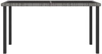 vidaXL Gartentisch, Garten-Esstisch Grau 140x70x73 cm Poly Rattan