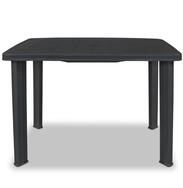 vidaXL Gartentisch, Outdoor Tisch Anthrazitgrau 101 x 68 x 72 cm Kunststoff