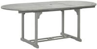 vidaXL Gartentisch, Outdoor Tisch Grau 200x100x75 cm Massivholz Akazie