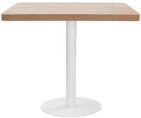 vidaXL Esstisch, Bistrotisch Hellbraun 80x80 cm MDF