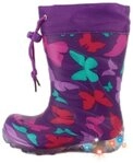 Beck Blinkender Regenstiefel Butterfly mit Warmfutter Gummistiefel (f&uuml;r warme