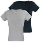 Emporio Armani Unterziehshirt Crew-Neck Pure Cotton (2-St) mit kleinem Logo auf der
