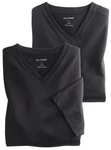 OLYMP T-Shirt Casual (Packung, 2-tlg., 2er) mit Ton-in-Ton Logostickerei am...