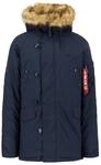 Winterjacke ALPHA INDUSTRIES "Explorer", Herren, Gr. XXL, blau (rep.blau),