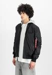Bomberjacke ALPHA INDUSTRIES "MA-1 TT Hood Light", Herren, Gr. S, schwarz,