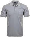 Poloshirt RAGMAN "Poloshirt Softknit-Polo", Herren, Gr. XL, grau (hellgrau),