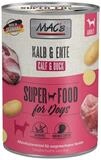 MAC'S Kalb & Ente 400 g - 6 St&uuml;ck, Nassfutter f&uuml;r: Hund