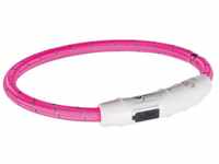 Trixie USB Flash Leuchtring pink L/XL
