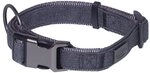 Nobby Hunde-Halsband Halsband Linen Deluxe schwarz/grau