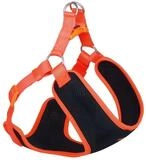 Nobby Hunde-Geschirr Geschirr Black Mesh Reflect orange