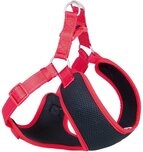 Nobby Hunde-Geschirr Geschirr "Black Mesh Reflect", rot, XXS