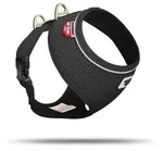 Curli Hunde-Geschirr Basic Air Mesh, Nylon schwarz M | 38 cm - 54 cm
