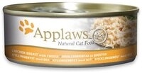 Applaws H&uuml;hnchenbrust & K&auml;se 156 g - 24 St&uuml;ck, Nassfutter f&uuml;r: Katze
