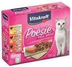 Vitakraft Katzenfutter Poesie DeliSauce, Multipack Fleisch, 6 Beutel, Nassfutter
